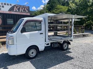 日産 NT100クリッパートラック 移動販売 H30年式 走行3.4万km 白 AT 三面解放 移動スーパー コンビニ 三段棚 ケータリング キッチンカー