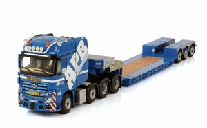 WSI 1/50 Mercedes Benz Actros MP4 SLT Giga Space 8x4 low loader 3axle APB Plzen　建設重機　メルセデス　ベンツ　トレーラー