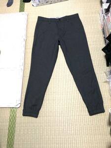 【The DUFFER of ST.GEORGE】 JOGGER PANTS ウール調 サージストレッチ ジョガーパンツ M グレー 美品