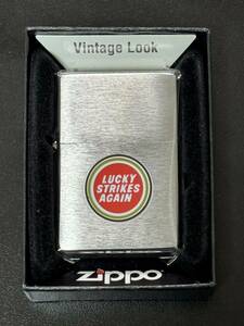 zippo LUCKY STRIKE AGAIN 1937REPLICA 限定品 ラッキーストライク 2009年製 シルバー LUCKIES IT