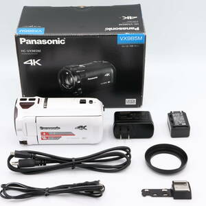 パナソニック 4K ビデオカメラ VX985M 64GB あとから補正 ホワイト HC-VX985M-W　#240507_DN6LA001335