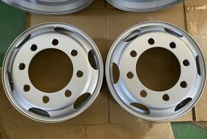 TOPY DA2X 19.5×6.75 136-12 TCS 8穴 増トン JIS 規格 タイプ スチール ホイール 両面再塗装品 2本セット