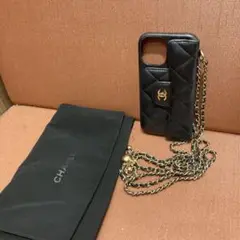 CHANEL シャネル ココマーク 小物 ラムスキン スマホケース レディース