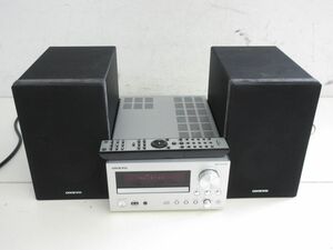 E063-S3-14922 ONKYO オンキョー CR-N755 D-055 CDFレシーバー スピーカー ペア 通電確認済 現状品1