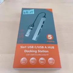 5in1 USB C USB A HUB USBポート　ドッキングステーション