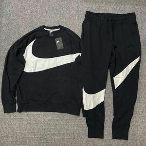 XLサイズ ★ NIKE ビッグスウォッシュ 裏起毛 スウェット 上下セット セットアップ HBR STMT クルー パンツ ジャージ BQ6462 BQ6468 LL 2L