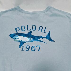 90s vintage OLD POLO SPORT RALPH LAUREN オールド シャーク サメ プリント ポケット Tシャツ ポロスポーツ ラルフローレン ビンテージ S