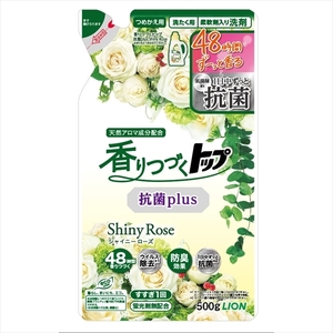 【まとめ買う-HRM20169989-2】香りつづくトップ抗菌ｐｌｕｓ　Ｓｈｉｎｙ　Ｒｏｓｅ　つめかえ用　５００ｇ 【ライオン】×2個セット