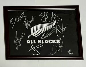 【ラグビー オールブラックス 直筆サイン入り A4写真 パネル 証拠有】ボーデンバレット AllBlacks autograph サッカー日本代表 堀米雄斗