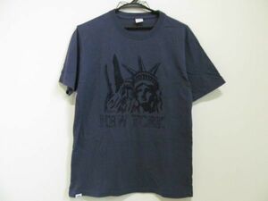 (34754)EDWIN エドウィン Tシャツ 半袖 ネイビー S USED