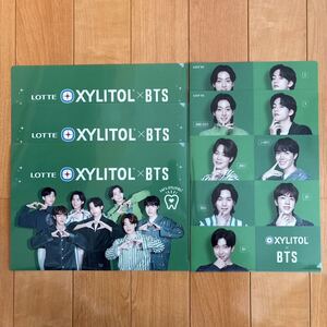 BTS キシリトール XYLITOL クリアファイル 2種5枚