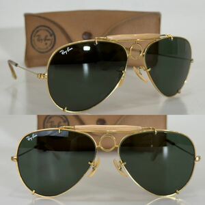 希少!!USA製 B&L Ray-Ban ★シャープシューター 58㎜ ★ビンテージ ボシュロム ティアドロップ 廃盤品 レイバン サングラス