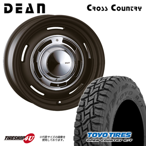 4本セット クリムソン DEAN ディーン クロスカントリー ブラック 14x4.5J 4/100 +43 TOYO トーヨー オープンカントリー R/T 155/65R14 軽