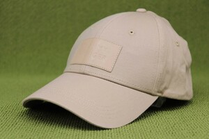 新品並行正規 TOMMY HILFIGER トミーヒルフィガー 帽子 キャップ レザーパッチ ベージュ系 BEIGE フリーサイズ コットン 管No4Am