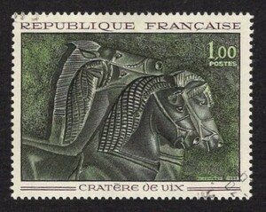 フランス切手　1966年　美術切手　使用済 　（#1149）