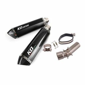 KO Lightning / 470 mm スリップオンマフラー / BMW F650GS F700GS F800GS F800GT 2008-2018