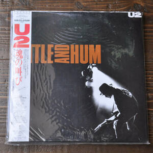 U2 / 魂の叫び 帯付2枚組LPレコード RATTLE AND HUM