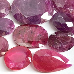 ≪天然ルビーおまとめ142.5ct≫s 裸石 宝石 ruby コランダム 紅玉 jewelry corundum ジュエリー 