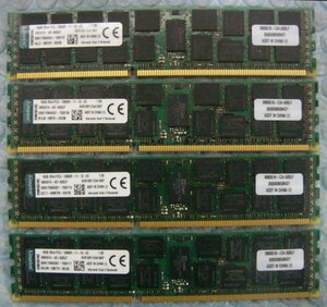 mf14 Kingston 240pin DDR3 1600 PC3-12800R Registered 16GB KVR16R11D4/16KF 4枚 合計64GB