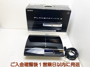 【1円】PS3 本体/箱 セット 60GB 初期型 ブラック PlayStation3 CECHA00 初期化/未検品ジャンク D04-494tc/G4