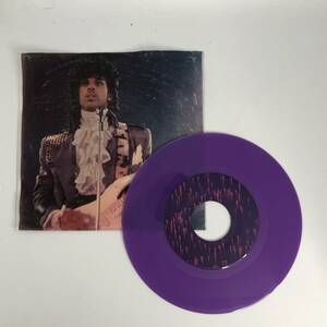 中古 US盤 シングル カラーレコード 特殊ジャケット Prince And The Revolution Purple Rain プリンス パープル・レイン レボリューション