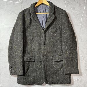 【00AW!!ウール縮絨!!】COMME des GAROCONS HOMME PLUS コムデギャルソンオムプリュス　ネップ混ジャケット　グレー ドッキングロック