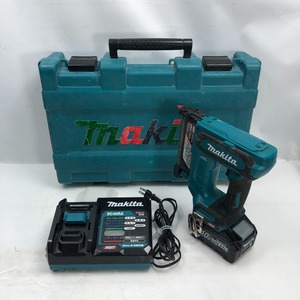 ◇◇ MAKITA マキタ 充電式ピンタッカ 充電器・充電池1個・ケース付 コードレス式 PT001GRDX ブルー 傷や汚れあり