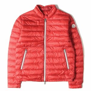 MONCLER モンクレール ダウン ジャケット サイズ:3 トリコロールジップ ライト ダウンジャケット RIGEL 310914132899 53279 リゲル レッド