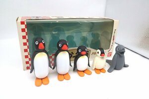 【ト萬】バンダイ ピングー家族 ソフビ フィギュア セット PINGU ペンギン 動物 レトロ ピングー 当時物 RD000RNZ57