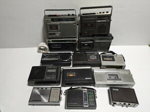 National Panasonic Toshiba aiwa SONY SHARP SANYO カセットレコーダー ラジカセ ラジオ 合計13個