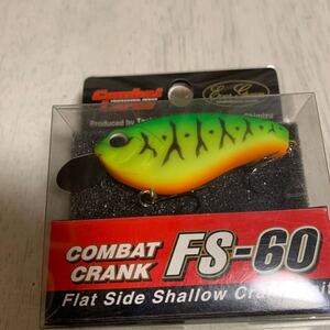 t★新品 EVERGREEN エバーグリーン COMBAT CRANK FS-60 コンバットクランFS-60「マットホットタイガー 」クランクベイト チタンリップ