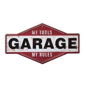 アンティーク エンボス プレート GARAGE MY TOOLS ガレージ 看板 アメリカン雑貨