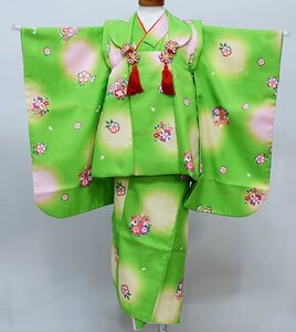 七五三 三歳 女児 被布着物セット 百花繚乱 3歳 3才 三才 女の子 祝着 新品（株）安田屋 NO39364