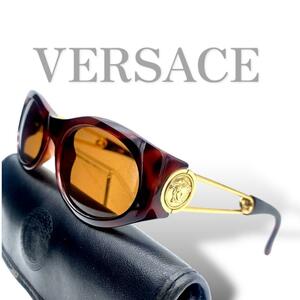 【美品】VERSACE ヴェルサーチ メデューサ サングラス ベッコウ GOLD MOD.429 COL.900 GIANNI VERSACE sunglasses vintage