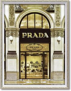 オマージュアート PRADA プラダ 額入り 額装付き 壁掛け 絵画 絵 アートポスター アートパネル インテリア Francfranc 新品 お洒落