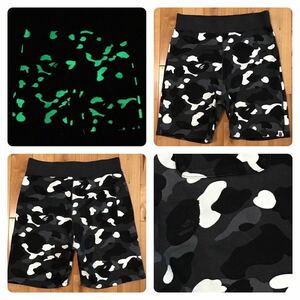 ★蓄光★ City camo スウェット ハーフパンツ Mサイズ ショーツ a bathing ape bape shorts エイプ ベイプ アベイシングエイプ 迷彩 f836