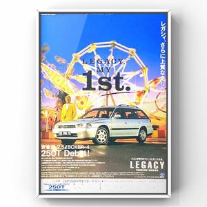 当時物 スバル レガシィ 250T 広告 / カタログ 旧車 BG BD BG9 BG5 ミニカー ホイール パーツ 部品 マフラー SUBARU LEGACY STi WRX ワゴン