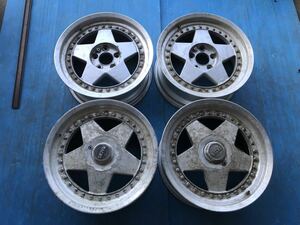 WORK MADEL サイズ　17x7.5JJ OFF 7 H5 PCD114.3 ハブ径約72mm 4本セット　傷汚れあり　画像でご判断