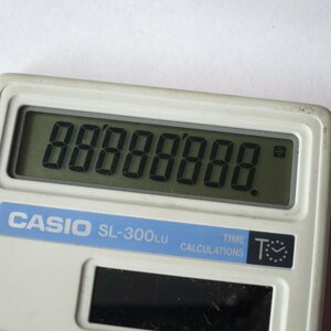 CASIO カシオ　SL-300LU　日本製　ソーラー電卓