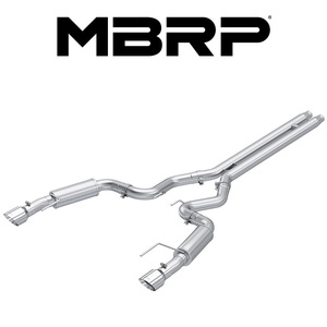 MBRP 2024- フォード マスタングGT 5.0L V8 S650 キャットバック エキゾースト レース ポリッシュTip 正規輸入品