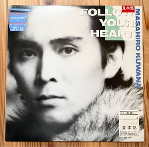 稀少 見本盤 桑名正博 follow your heart レコード RAL-4505