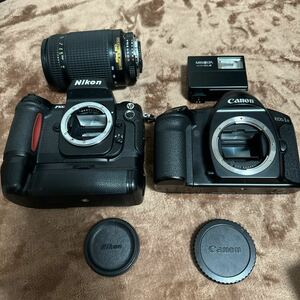 Nikon ニコン F100 Canon キャノン EOS 1N Minolta ミノルタ Auto CLE フラッシュ ストロボ 未確認