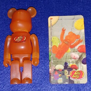 即決 送料無料 メディコムトイ BE@RBRICK ベアブリック 2002 JellyBelly 100％ Tangerine ① / ジェリーベリー ジェリービーンズ