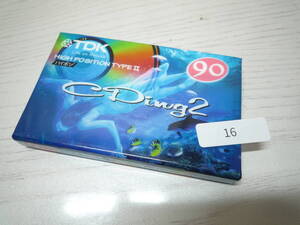 16 カセットテープ TDK CDing2 90 HIGH POSITION TYPE II ハイポジ CD2-90R