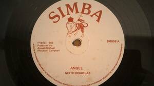 ☆彡美品！！☆彡送料無料！！　　 Angel　　 Keith Douglas 　1983 英SIMBA盤・12inch。LOVERS REGGAE。prod by ASWAD 優しいです。