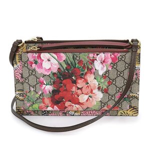 （未使用保管品）グッチ GUCCI ベンガルタイガー フラワー 花 ショルダーバッグ GGスプリームキャンバス ベージュ マルチカラー 454111