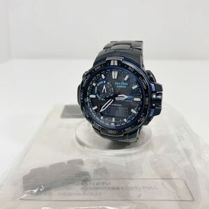 CASIO PROTRECK カシオ プロトレック ソーラー電波 PRW-6000YT デジアナ 腕時計 ブルー 中古