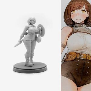 【新品】38mm 1/35 KINGDOM DEATH キングダム・デス Novice 女性戦士 未塗装 レジン製 組み立て キット フィギュア プラモデル 人形 H176