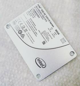 【中古パーツ】2.5 SATA SSD 80GB 1台 正常 INTEL SSDSC2BB080G6 ■SSD2179