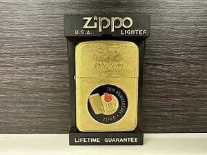 G522-J9-4428◎ ZIPPO ジッポー 70th ANNIVERSARY 70周年アニバーサリーモデル ゴールド金 1932-2002 オイルライター 現状品①◎